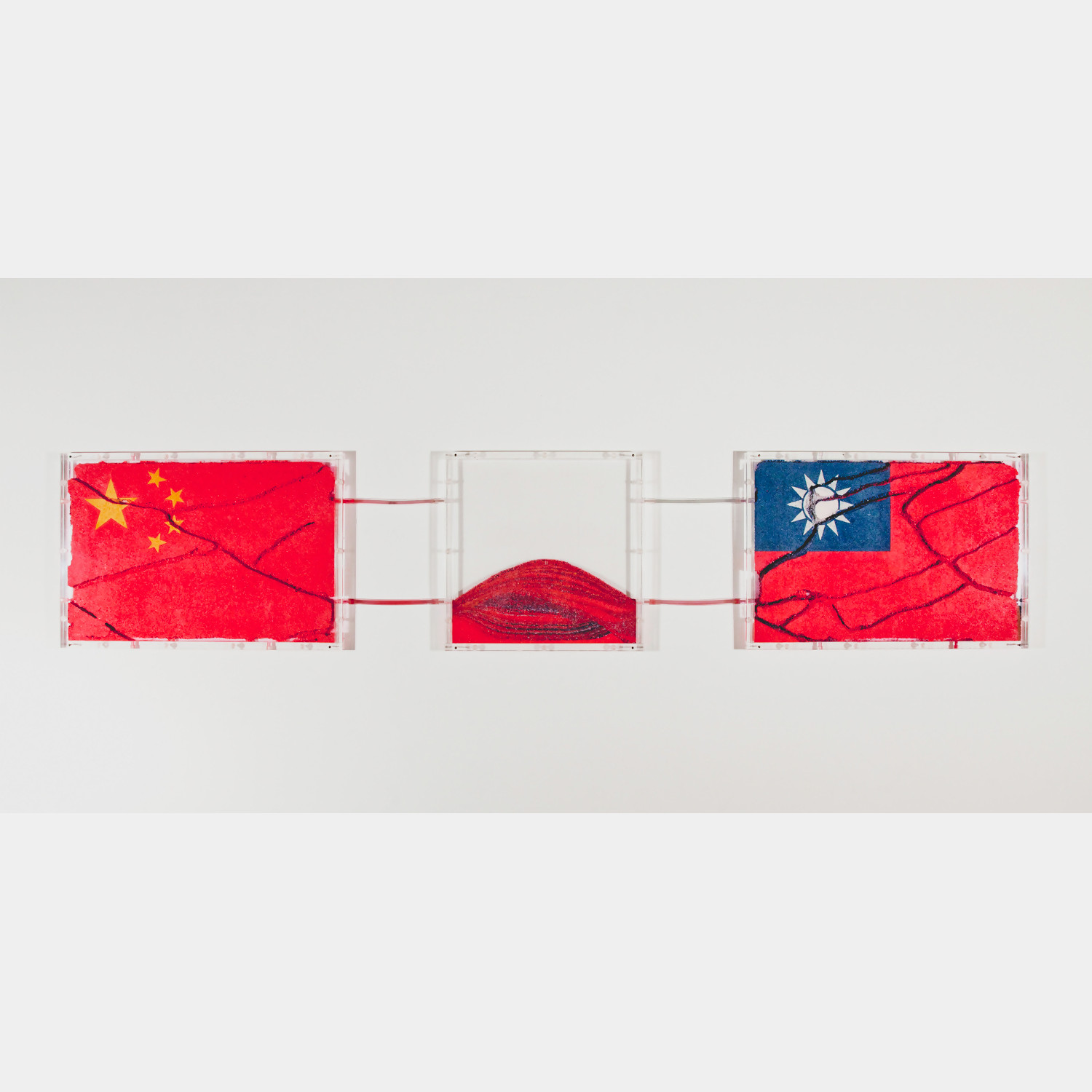 Yukinori Yanagi | National Flags series „Two Chinas“, 1997 | Art Basel