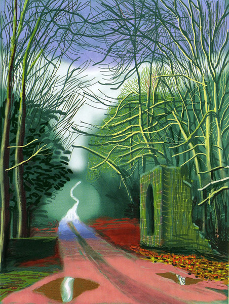 David Hockney | The Arrival of Spring in Woldgate, East Yorkshire