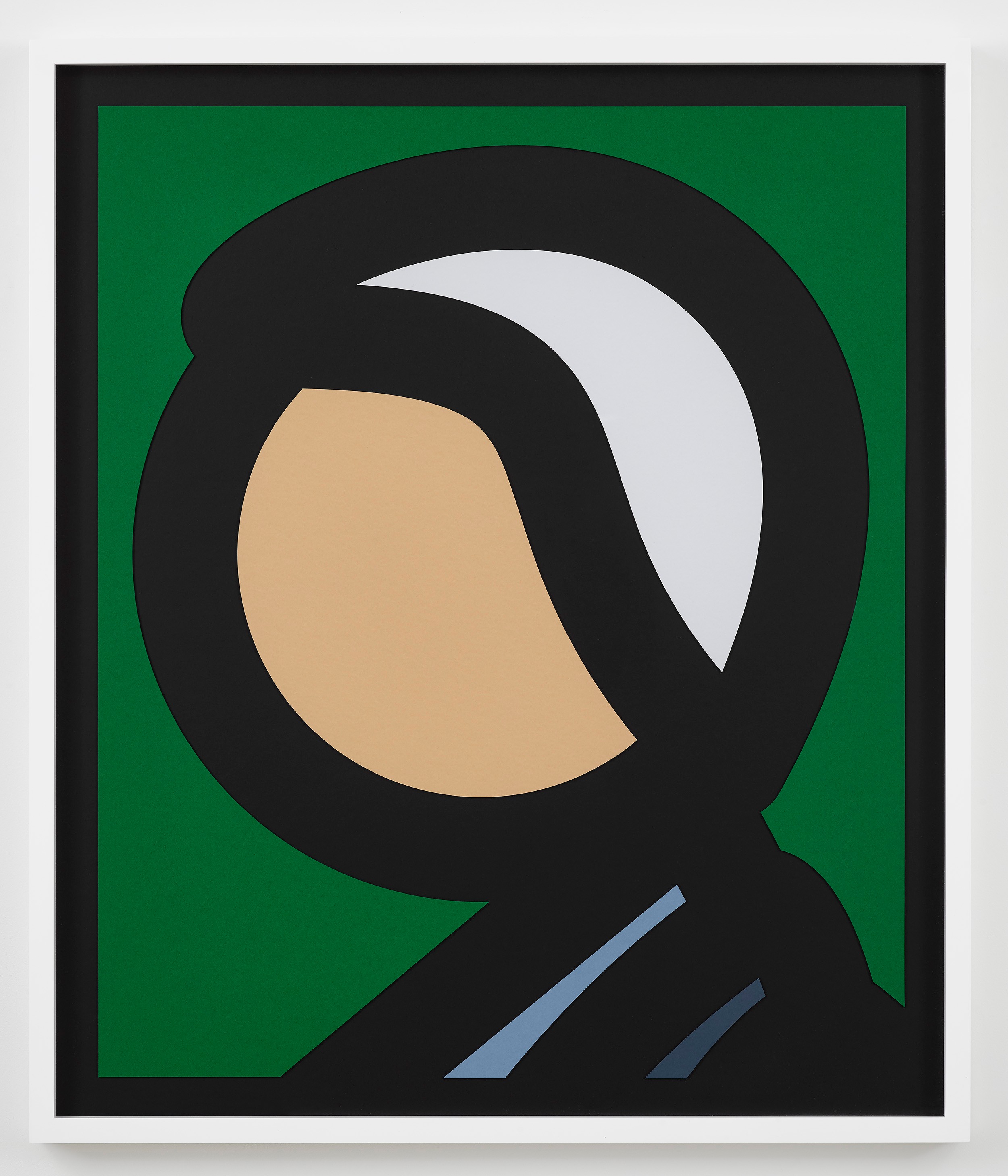 Julian Opie | Paper Head 8., 2019 | Art Basel