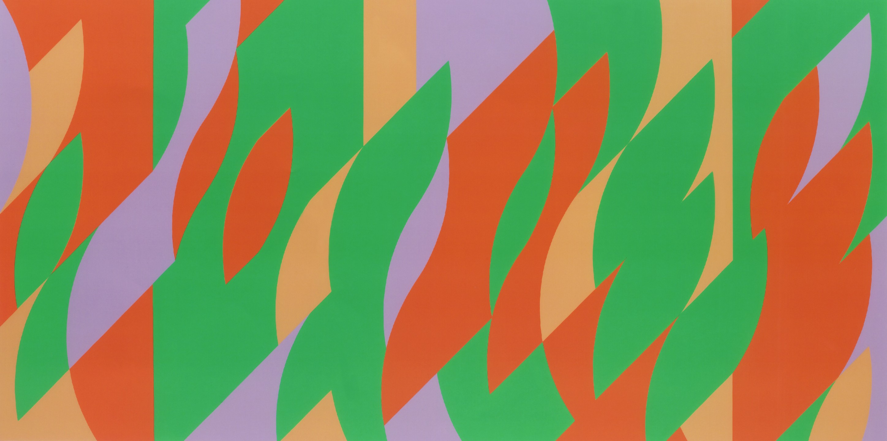 bridget riley painting with verticals 2 art basel