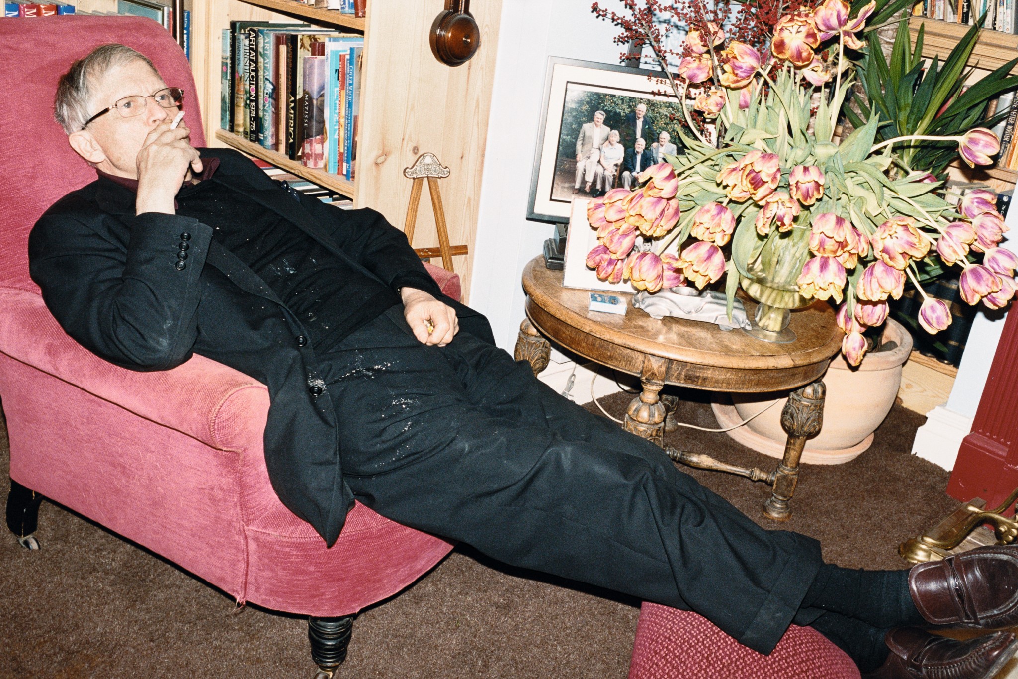 Juergen Teller | David Hockney smoking, Bridlington, 2008 | Art Basel