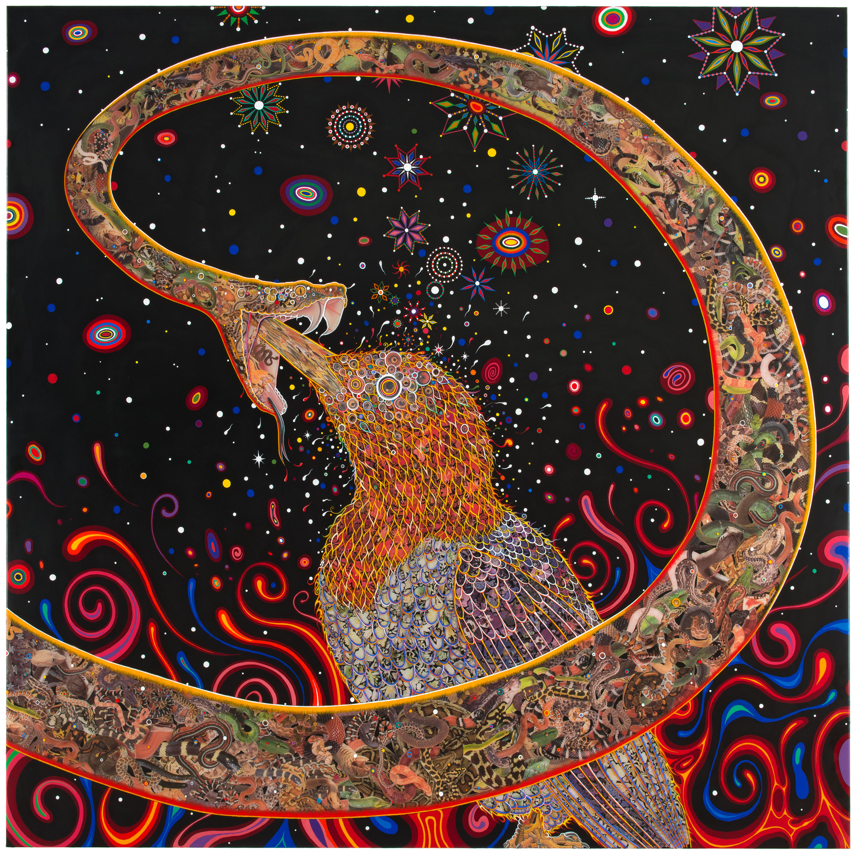 Fred Tomaselli | Penetrators, 2012 | Art Basel