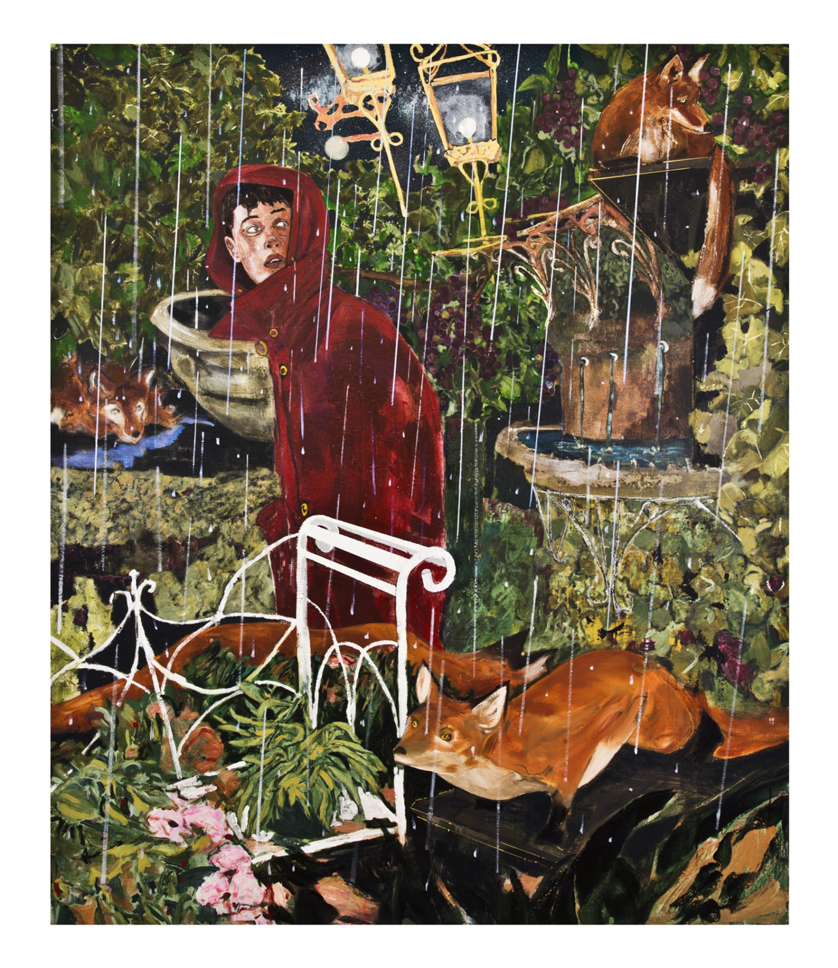 Hernan Bas A Wolf And Foxes 19