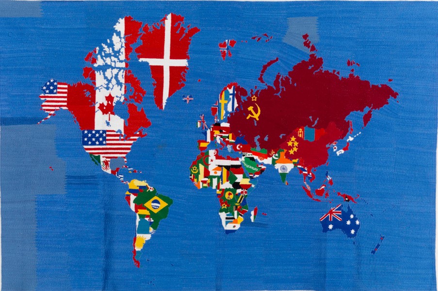 Boetti、The Map of the 割り引く World、希少画集画