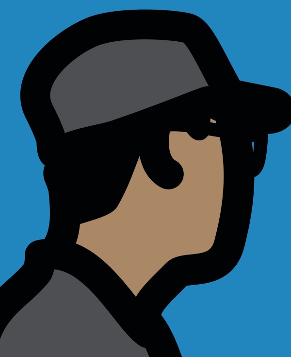 Julian Opie Man With Army Cap 15