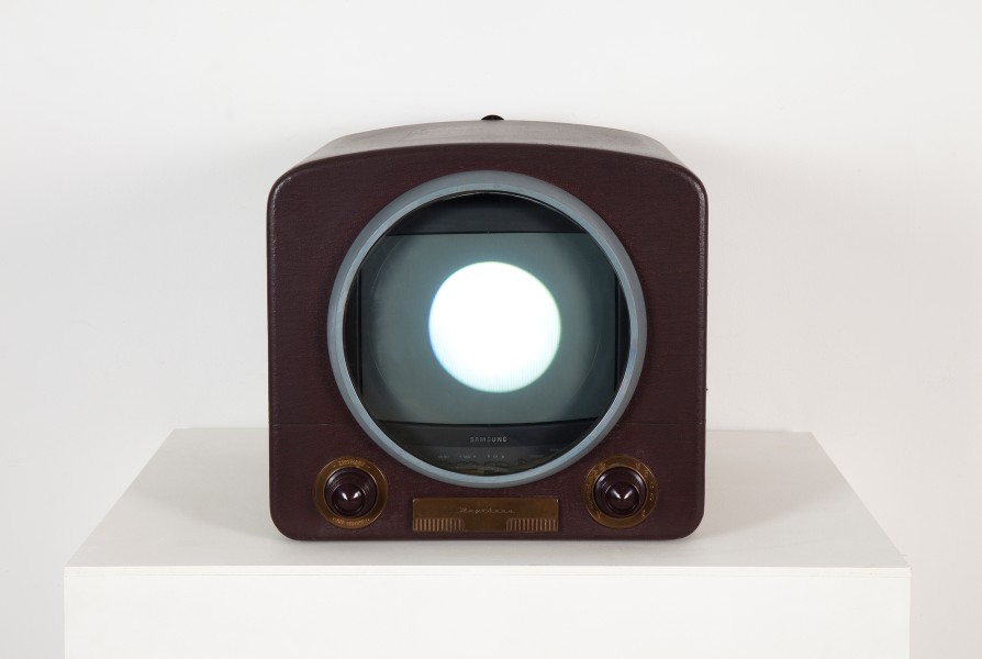 Nam June Paik Moon is the Oldest TV (TV Moon) Art Basel