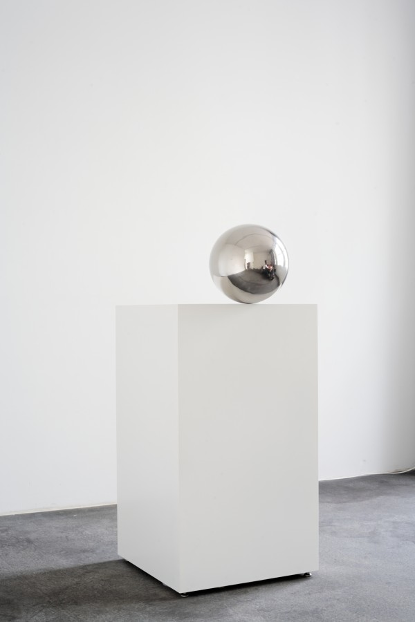 Jeppe Hein Ball on Pedestal Art Basel