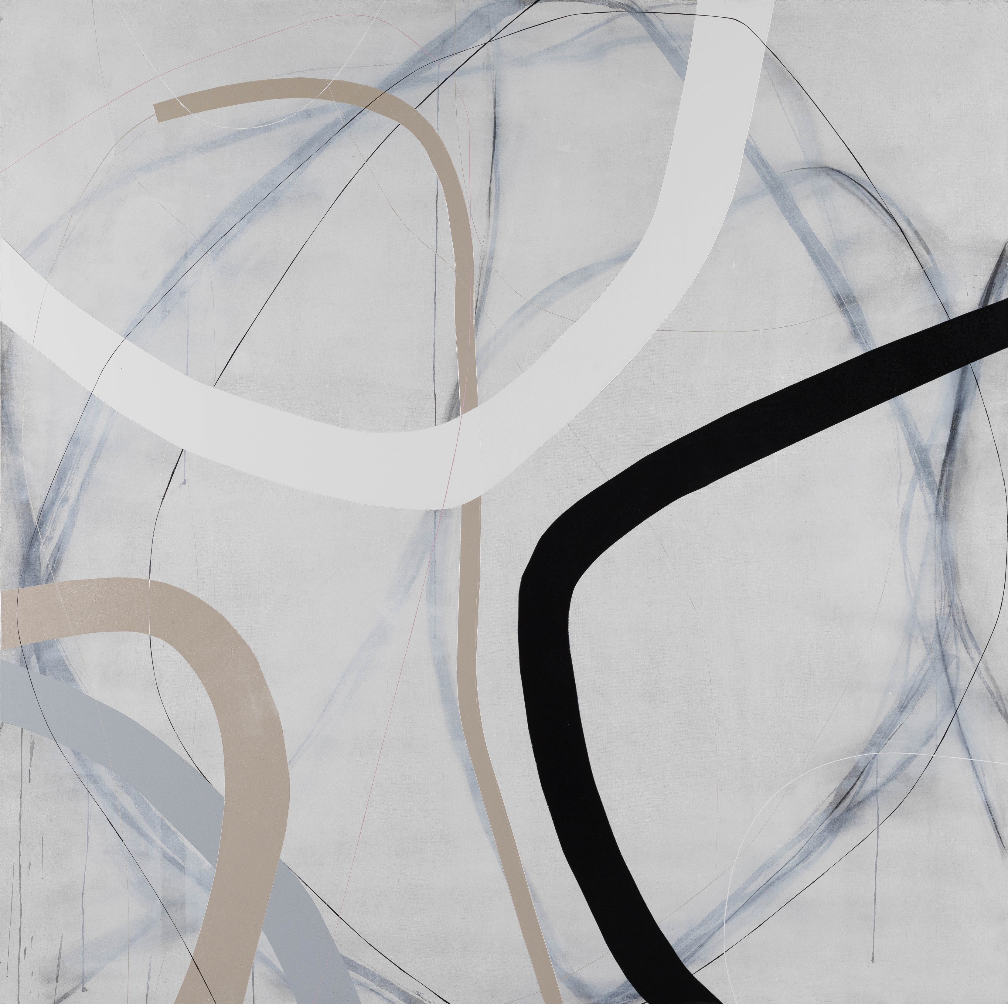 Zhou Li 周力 Zhou Li 白影 线之六 White Shadow Lines No 6 17 布面综合材料 Mixed Media On Canvas 0 0cm 17