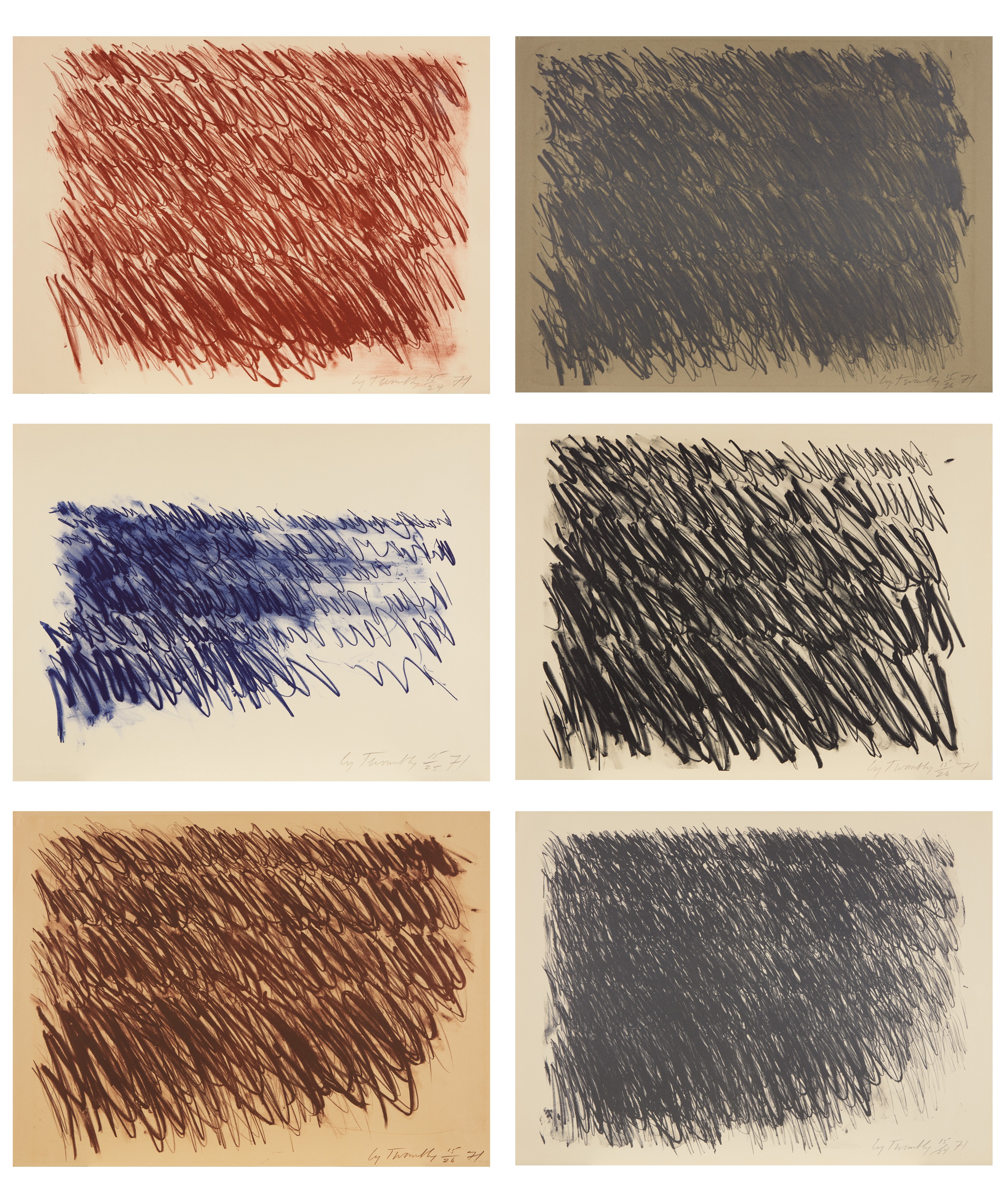 新品正規品 CyTwombly「 Untitled, 1971」額装付きポスター スウェーデン限定 特注額装付き 画家『サイ・トゥオンブリー Cy